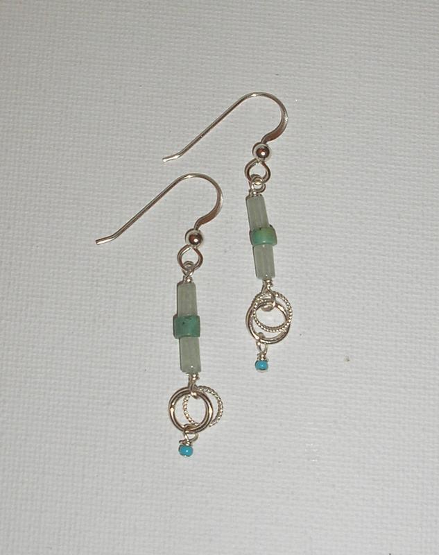 Turquoise Tube Earrings