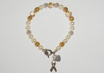 Gold and silver Awareness Bracelet