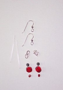 Red Crystal Earrings