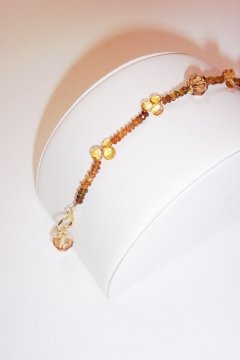 Tourmaline Citrine and Crystal Bracelet