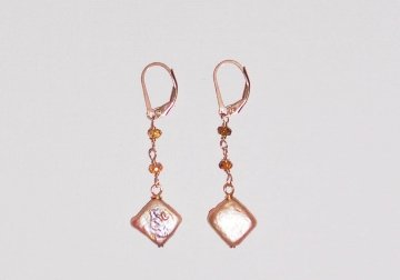 Tourmaline and Pearl Earrings